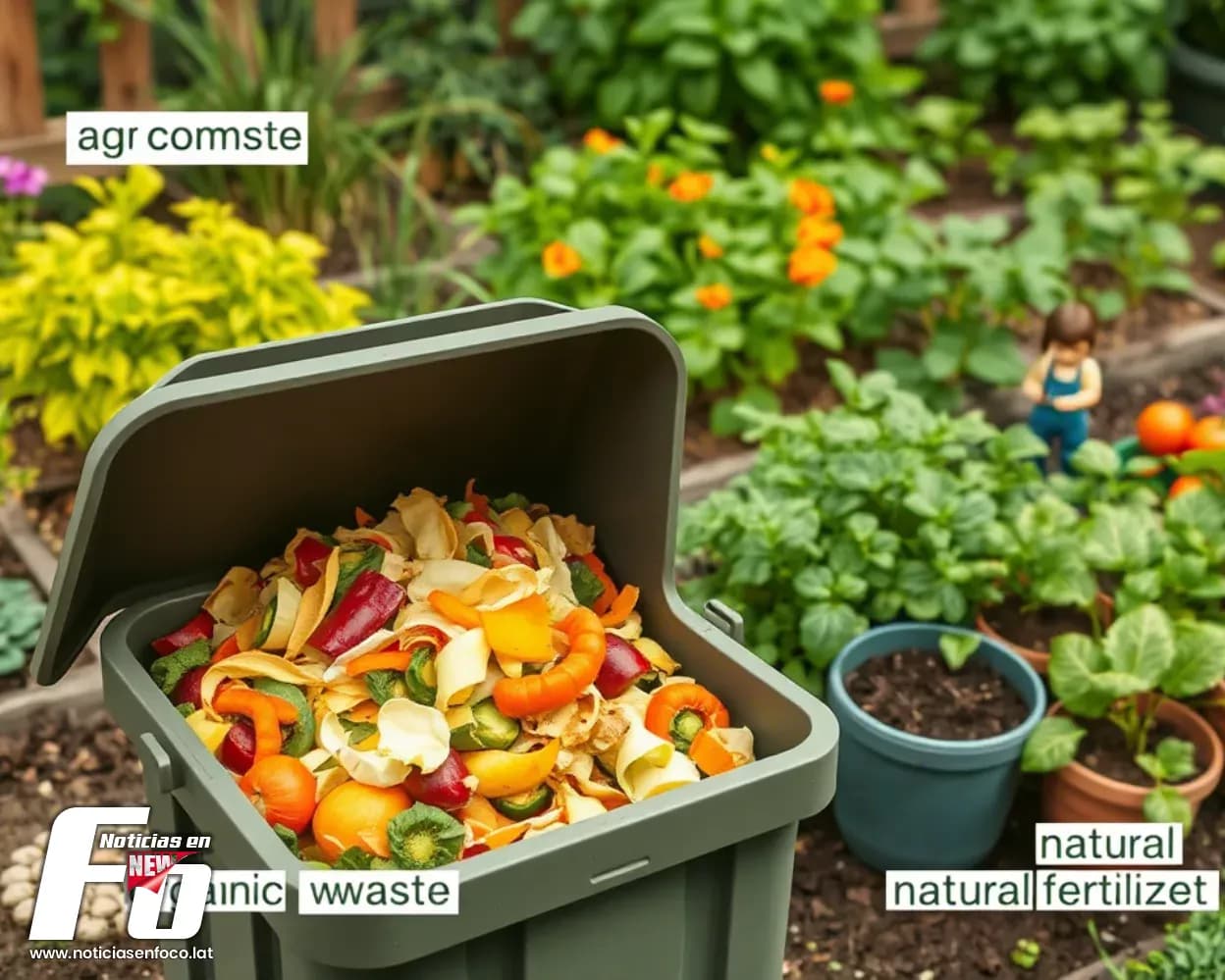 Compostaje doméstico sostenible: reducción de residuos orgánicos y producción de abono natural